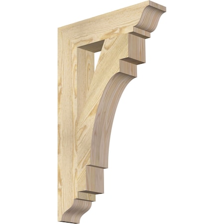 Ekena Millwork Merced Traditional Rough Sawn Bracket, Douglas Fir, 4"W x 18"D x 30"H BKT04X18X30MRC01RDF